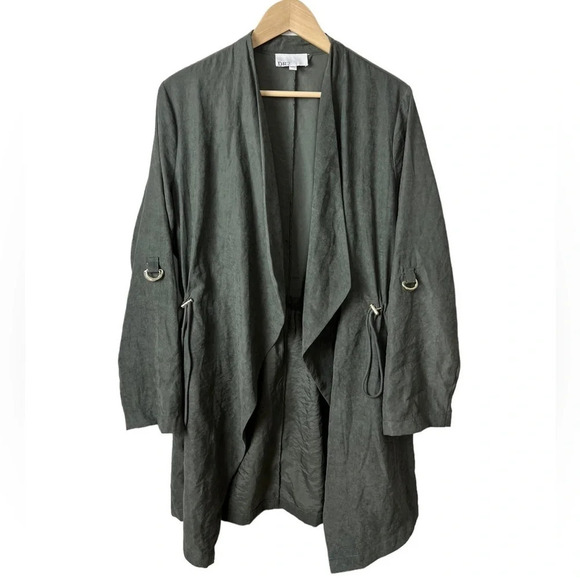 DR2 Daniel Rainn • Drape Open Front Light Jacket - Picture 1 of 9